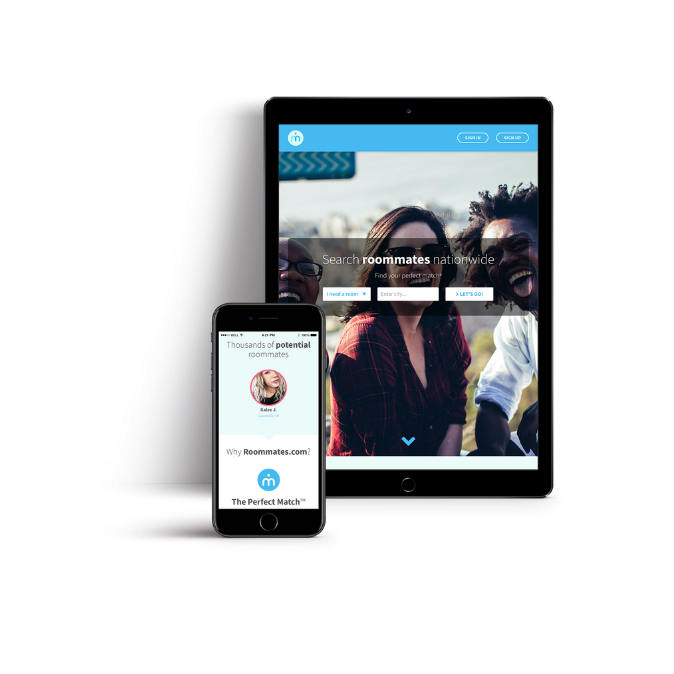 Roommates.com custom website design by SPARK Business Works